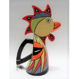 Lorna Bailey 'Rooster' coffee pot, edition no. 5/150, height 29cm.