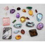 Collection of loose gemstones