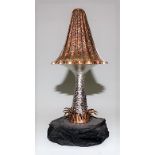 Modern silver, silver gilt and gem stone Limited Edition novelty mushroom by Christopher Nigel