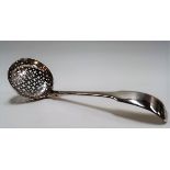 George III silver fiddle pattern sifter spoon by William Bateman, London 1818, weight 1.80oz approx