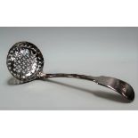 George IV silver fiddle pattern sifter spoon, maker J.P., London 1825, weight 1.20oz approx