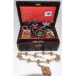 Box of costume jewellery