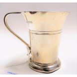 Modern silver flared christening cup, maker EV, Sheffield 1961, height 8cm, weight 3oz approx.