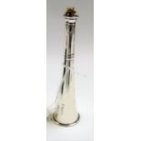 Victorian silver table lighter in the form of a hunting horn by Goldsmiths & Silversmiths Company