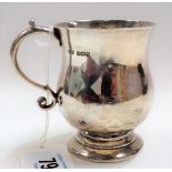 George VI silver baluster tankard by Mappin & Webb, Sheffield 1939, height 8cm