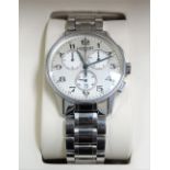 Longines gents quartz stainless steel 'Saint-Imier Collection' bracelet chronograph wristwatch