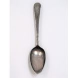 George III silver teaspoon by Hester Bateman, London 1788