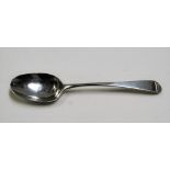 George III silver dessert spoon by Peter & Ann Bateman, London 1799, length 16cm, weight 0.89oz