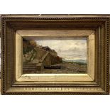 HENRY MARTIN (1835-1908) Sandy Beach, Newlyn Oil on board Signed and inscribed to reverse 11.5 x