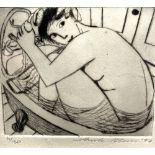 ANITA KLEIN (b. 1960) Bath Time Limited edition print Signed and dated '97 8.3 x 10cm