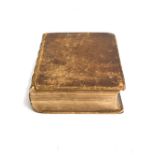 A George III leather bound family Bible, 'The Grand Imperial Bible' by The Reverend William Luke