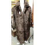 Two 1960's/70's fur coats, one in mink, the other musquash (2)