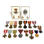 Collection of various WWI & WWII Austrian & Belgian medals
