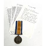 WWI Great War medal awarded to 4-1676 PTE Tom Clarke 4th Battalion Duke of Wellington Regiment He