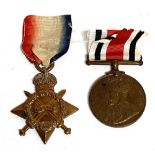 WWI 1914-15 Star awarded to 16053 PTE. A. J. Parchment. Essex R.; together with a Special