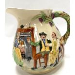 A Crown Devon Fieldings Robert Burns musical jug playing Auld Lang Syne.