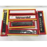 Six modern Hornby boxed OO gauge coaches including R4145A, R4198, R4318C, R4430, R4008A & R4313