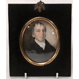 WILLIAM WATKIN WAITE of Abingdon (1778-1856) A miniature portrait of a William Kent Inscribed to