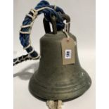 Large bronze bell, height 33cm.