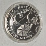 1oz silver Britannia 2008 £2 coin