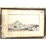 Queen Victoria's visit to St Michael's Mount 1846 Lithograph 23.5 x 44cm