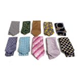 Ten designer ties, Christian Lacroix, Dunhill, Ted Baker, Ralph Lauren, Turnbull &