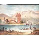 Early 19th Century School Continental landscape Watercolour 17.5 x 23cm and Neapolitan