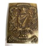 A large brass XVIII Royal Irish Regiment buckle