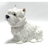 A Royal Copenhagen model of a West Highland white terrier, model No.4918, height 10cm.