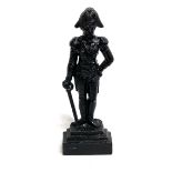 Cast iron Duke of Wellington door stop, height 41cm.