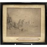 SAMUEL JOHN LAMORNA BIRCH Cornish coastal landscape Pencil Signed Further signed and inscribed