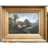Rural landscape Oil on canvas 24.5 x 35cm