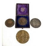 Cased Irish Pretoria School medallion, 1880; together with a Barnardo's long service medallion & two