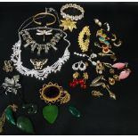 A collection of costume jewellery