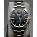 Rolex stainless steel gentlemans Oyster Perpetual Air-King Precision bracelet wristwatch, the