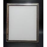 Modern large silver mounted rectangular photograph frame, Sheffield 1998, 24cm x 39cm.