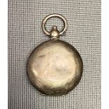 Victorian silver sovereign fob case, Birmingham 1876