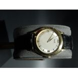 Piaget 18ct gold gentlemans manual wind wristwatch, ref. no. 91000, serial number 579180, the 25mm