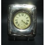 Edwardian silver mounted Moroccan leather Goliath pocket watch case, maker GSC & Co, Birmingham