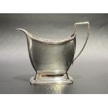 Edwardian silver cream jug, maker HF, London 1910, height 8.5cm, weight 2.90oz approx.