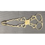 Pair of Edwardian silver scissor sugar tongs, Birmingham 1902, length 13cm, weight 1.40oz approx.