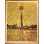 Pol Bury: litho 'obelisk' (110x150cm)