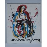 A.Heyboer: painting (o/c) 'madonna' (60x70cm)