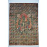 A Tibetan thanka 'green tara', 18th - 19th century (45x66cm)