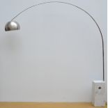 Modern lamp in chrome and marble (245cm)