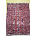 Antique Boukhara carpet (*) (139x190cm)