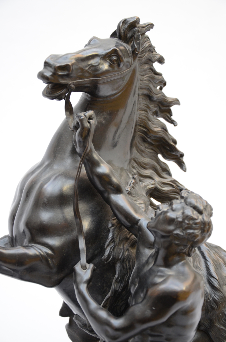 A bronze sculpture 'cheval de Marly' (22x50x60cm) - Image 2 of 3