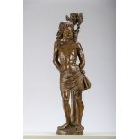 An oak sculpture 'Saint-Sebastian', 15th - 16th century (90cm)