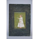 Indian painting on paper 'portrait of a Mughal nobleman' (11x16cm)
