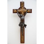 Crucifix in bronze, 19th century (35x80cm)